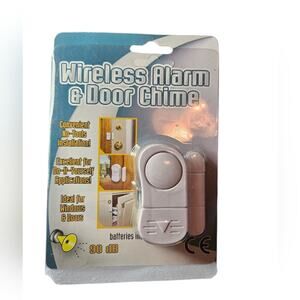 NWOT - Wireless Alarm & Chime, White, By Hampton Direct